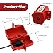 HiLKCO Industrial Grade Plug Lockout Device for 110-220V Power Cords - Polypropylene Lockout Tagout Kit with Safety Locking Holes, OSHA Compliant for Indoor, Outdoor, Factory & Home Use Small