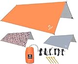 Lone Wolf 10.5' x 10.5' Lightweight Hammock Rain Fly Tent Tarp Water Proof Camping Shelter Ripstop...
