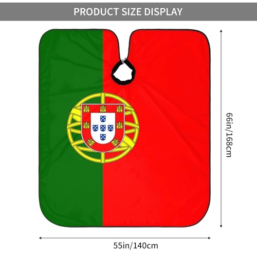 Capa para Corte de Cabello con Diseño Bandera de Portugal miniatura 4