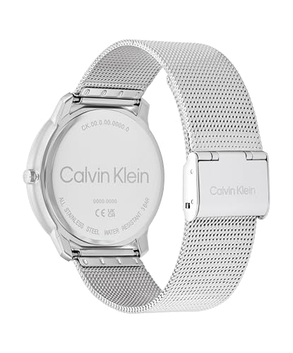 Image of Calvin Klein Women's CK Iconic - 35mm 2H Quartz Watch - Stainless Steel Mesh Bracelet - Water Resistance 30 Meters - Premium Fashion Timepiece for Everyday Style - Gift for Her