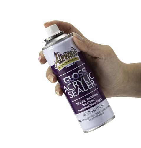 Image of Aleene's 26412 Spray Gloss Finish, 6 Oz Acrylic Sealer, Original Version, Clear - Gloss