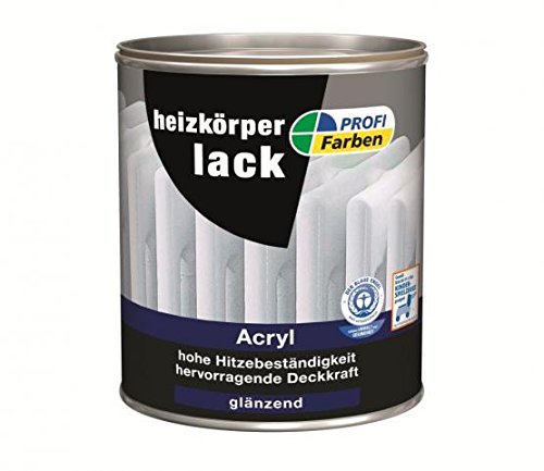 Rühl ProfiFarben Heizkörperlack Acryl RAL 9010 weiß glänzend 0,75 L
