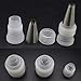 Tumtanm 6 Pack Piping Nozzles Coupler, Couplers Adaptor Cake Decorating Tools, 3 Size Couplers for Icing Nozzles