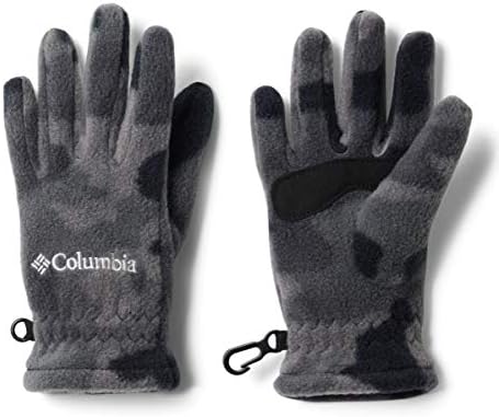 Columbia Unisex-Kid's Little Girls' Fast Trek Glove, Black Trad Camo, X-Small