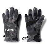 Columbia Unisex-Kid's Little Girls' Fast Trek Glove, Black Trad Camo, X-Small
