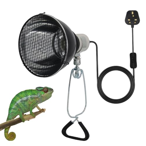 Abat-jour chauffant avec clip pour le bien-être des tortues et lézards
