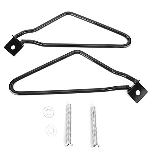 Supports de montage de sacoche de moto universels en fer pour barres de fixation latérales