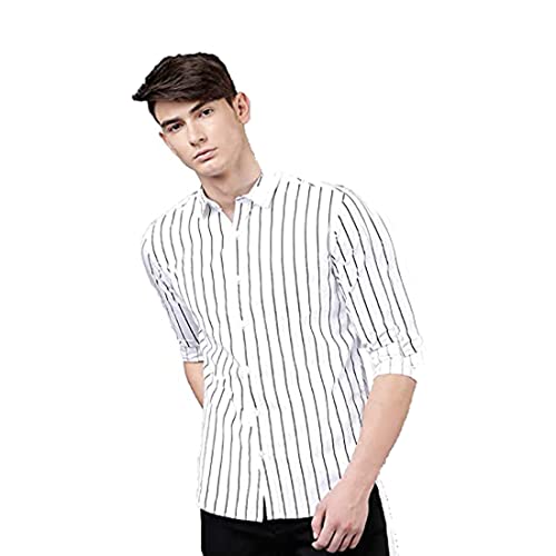 Image of Man Slim Fit Cotton Casual Shirt