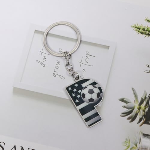 Bag Charms Initial A-Z Letter Keychain Bag Charm Soccer Keychain for Handbags Sports Bag
