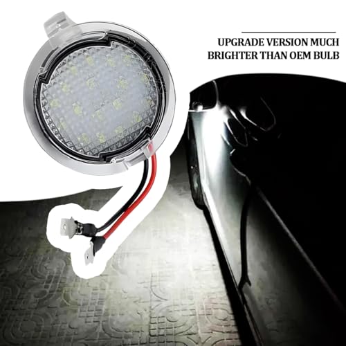 Lámparas LED para espejo lateral de auto 2 piezas blanco miniatura 3