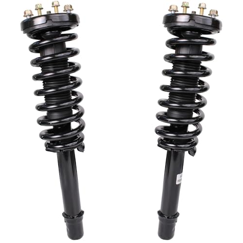 Image of Detroit Axle - 2.4L Front End Suspension Kit for 2003-2007 Honda Accord 2 Ready Struts 2 Lower Control Arms 2 Sway Bars 4 Inner & Outer Tie Rods 2 Upper Ball Joints 2 Boots 2004 2005 2006 Replacement