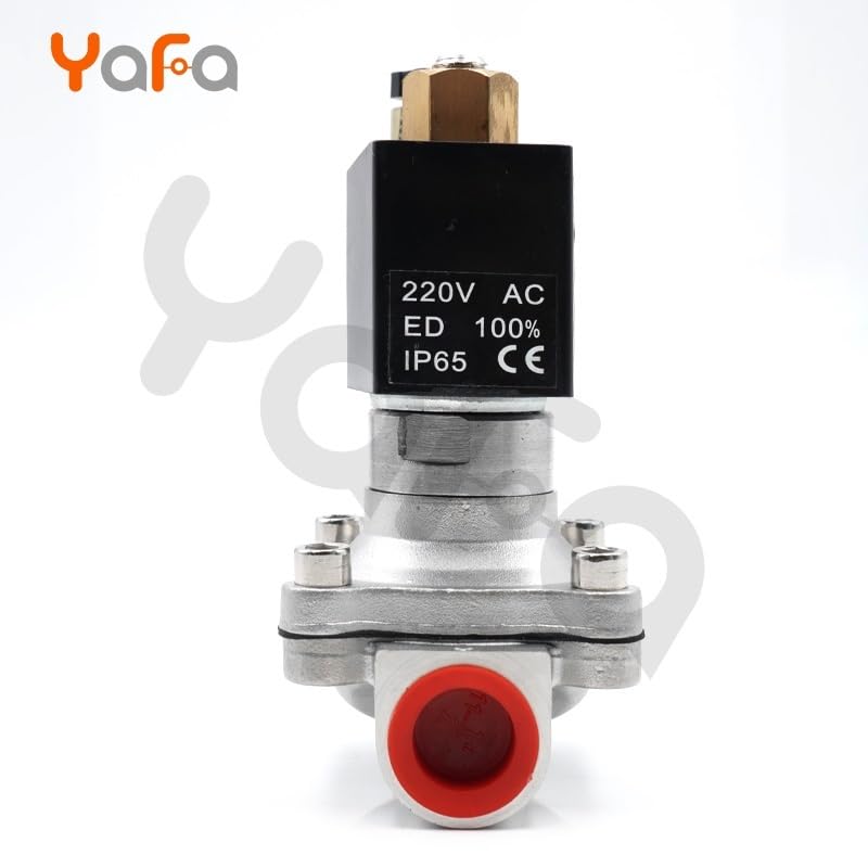 Électrovanne normalement ouverte AC220V en inox pour air comprimé - 5