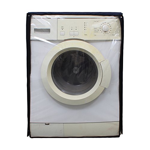 Image of Lithara Waterproof Front Load Washing Machine Cover | Washable, Dustproof & Scratch Resistant Cover for Fully Automatic Machines | Durable Solid Design Appliance Protector