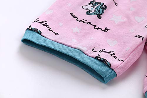 Image of Koian Little Girls' Short Pajamas Sets Toddler PJS Cotton Kids Sleepwears
