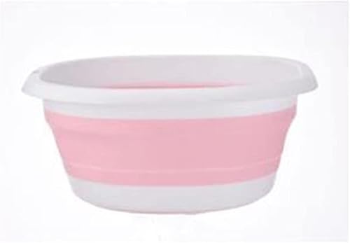 XBLDMJY Lavabo plegable, lavabo plegable, lavabo vegetal, cuenco plegable. (Tamaño grande, 10L, rosa)