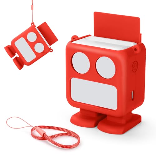 LICHIFIT Custodia protettiva in silicone per Yoto Mini, con scomparti per carte di credito e corda portatile