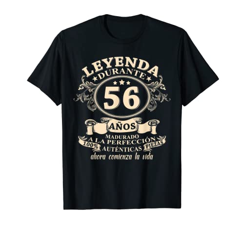 Regalo Divertido 56 Cumpleaños Hombres Mujeres 56 Años Camiseta