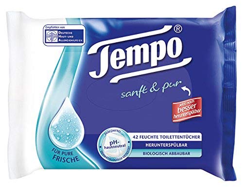 Tempo - Salviette per WC umide e morbide