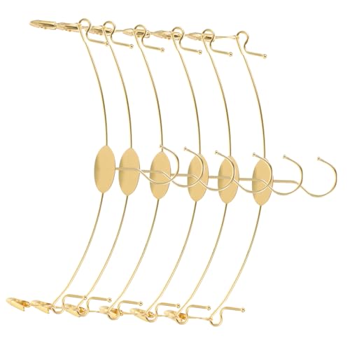 OFFSCH 10pcs Anti-Slip Underwear Hangers Gold Hangers Clips for Pants Bra Non-Slip Design Metal Home Shop Use