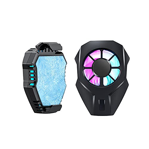 Mobile Phone Cooler Phone Fan Heatsink Fan for Phone Phone Radiator with Fan Phone Cooling Case (Black)