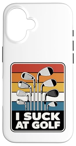 I Suck At Golf Joke ʔSt s Ȓj St X}zP[X iPhone 16 p
