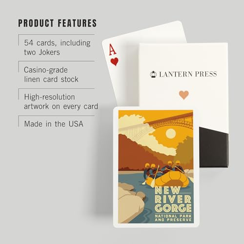 Lantern Press Canyon Rim naipes póker adultos 52 cartas miniatura 3