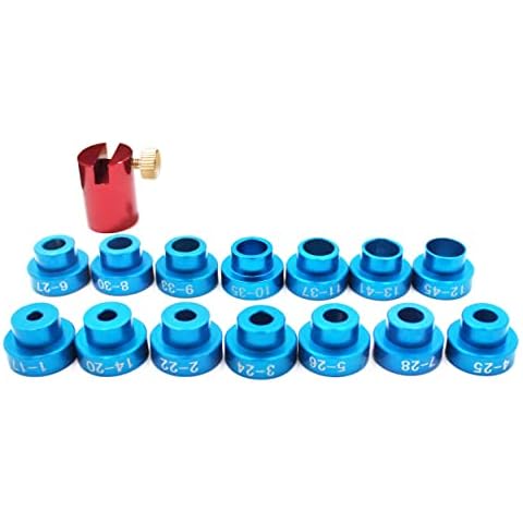Bullet Comparator Body with 14 Bullet Insert,Available in Sizes from 0.17 Caliber to 0.45 Caliber. Cover