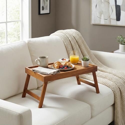Bare Decor Coco Bed Tray Table in Solid Teak Wood by Bare Decor - Used condition - Image 5