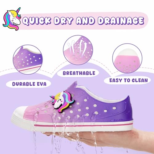 Image of FUNCOO PLUS Toddler Sandals for Boys Girls Kids Summer Quick Dry Sneakers Pool Beach Swim Water Shoes for Children