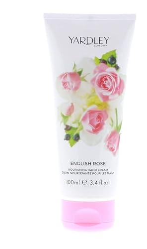 YARDLEY by Yardley - Crema nutritiva para manos y uñas de rosa inglesa, 3.4 onzas