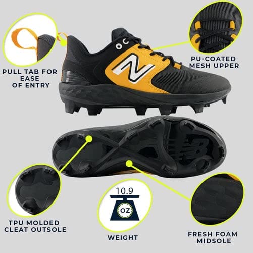 New Balance Men's Fresh Foam 3000 V6 Molded Baseball Shoe3