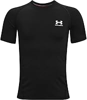 Under Armour Boys' HeatGear Armour Short Sleeve Shirt - Ultra-Soft, Sweat-Wicking Performance Baselayer for Active Kids