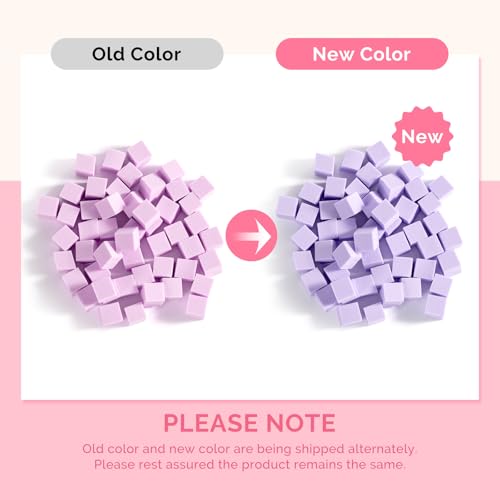 Image of MelodySusie 100Pcs Soft Nail Sponges for Ombre, Purple