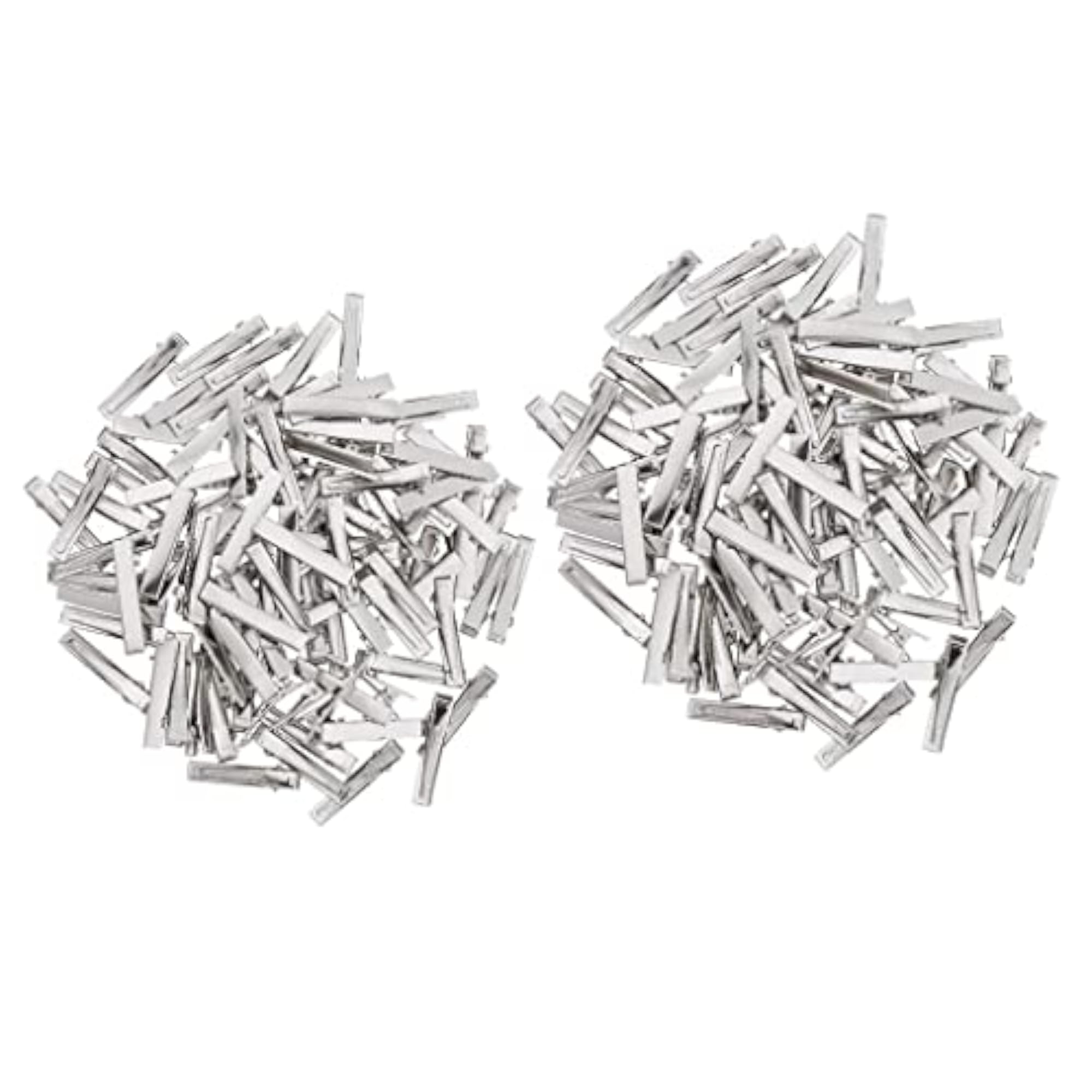 100 Pieces Flat Iron Single Prong Duck Alligator Hair Clips