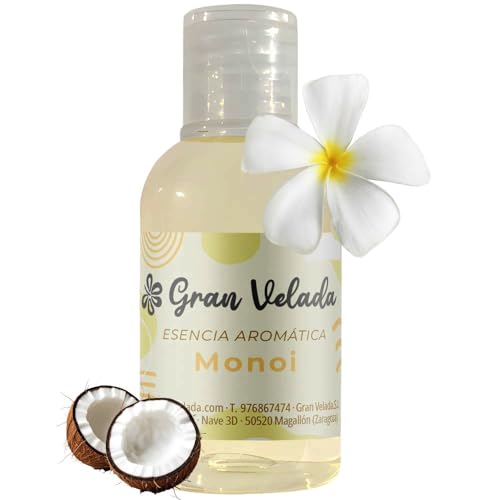 Esencia Aromática de Monoi | Fragancia Floral Intensa para Cosméticos y Perfumes Caseros | Ideal para Jabones, Geles y Velas |