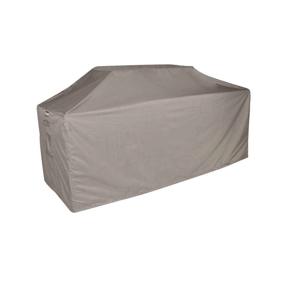 Abdeckhaube für Gasgrill 220 x 85 H: 125/115 cm | Atmungsaktiv | Wasserdicht | UV - beständig | Doppelt genähte, PU-versiegelte Naht | Elastischer Kordelzug |