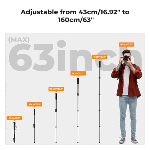 K&F CONCEPT 63-inch Monopod thumbnail 3