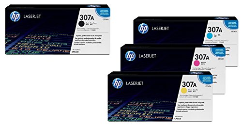 HP original 307 a Toner set nero, ciano, magenta, giallo (CE740 A, CE741 A, CE742 A, CE743 A)