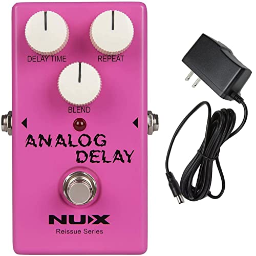 Briskdrop Nux Analog Delay Guitar Effect Pedal Bundle With Power Supply #TOP21