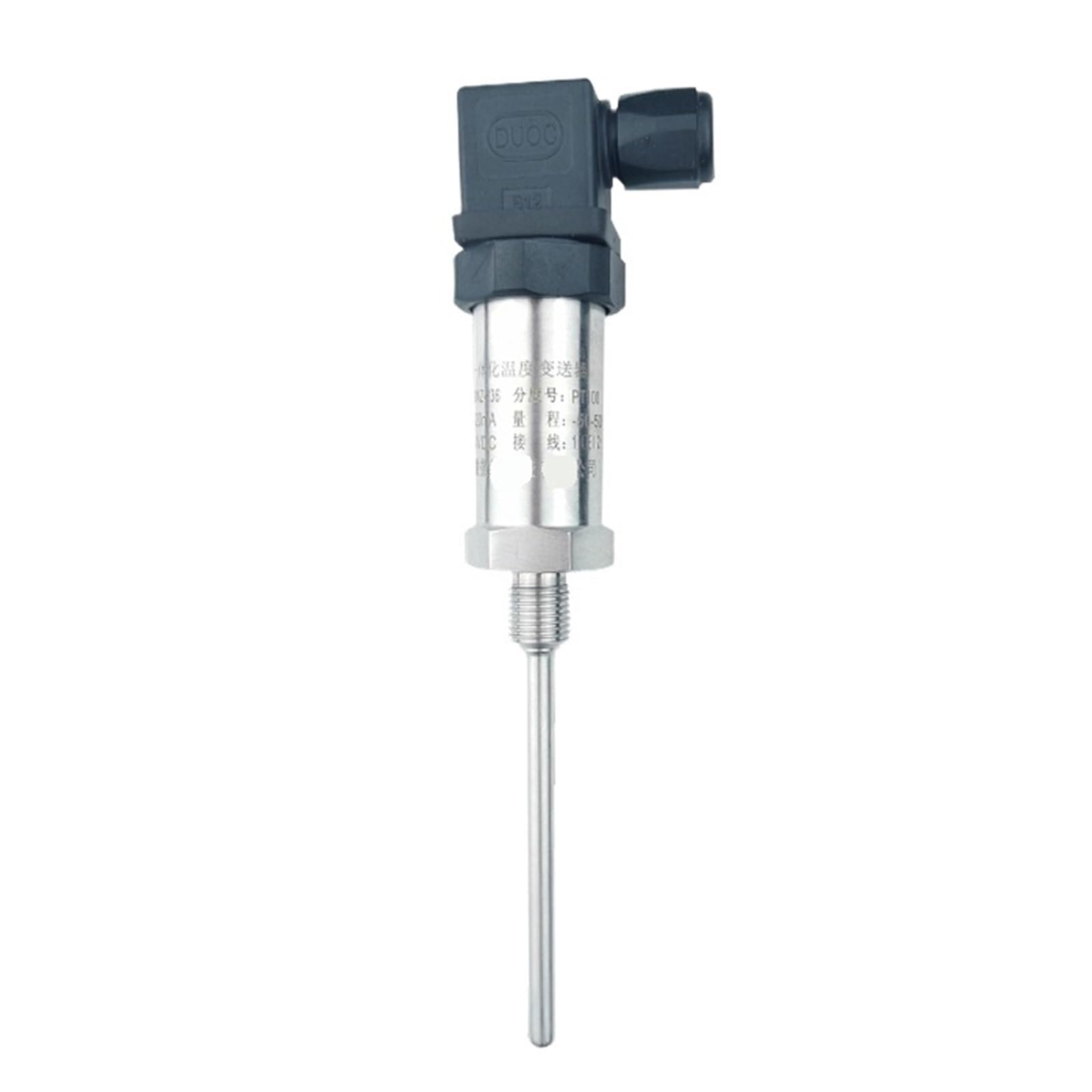 1 x QDL80A przetwornik czujnika temperatury, wodoodporny, wbudowany, PT100 do 4-20 mA RS485(0-100C 4-20 mA,50 mm)