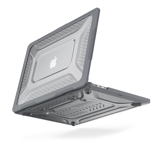 Tukzer Rugged Bumper Armor Case Cover Designed for Apple MacBook Air 13.6 inc with Liquid Retina Display & Touch ID M3 A3113 (2024) / M2 A2681 (2022) - 13 inc Hard Case with Fold Kickstand- Grey (B0DFGSJ52W) Amazon Price History, Amazon Price Tracker