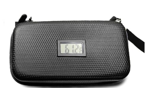 インスリン薬冷蔵保存バッグ、携帯用電子体温計EVA 保冷バッグ 糖尿病患者用クーラー 旅行用温度計 温度表示 冷蔵 薬 オーガナイザーバッグ (2パック)