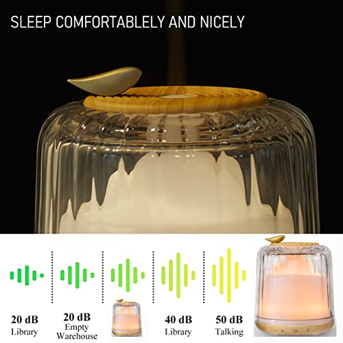 Kakoda KO-KGGA-S Essential Oil Diffusers, Glass And Real Wood Base Ultrasonic Aromatherapy Diffuser Aroma Defusers thumb #7