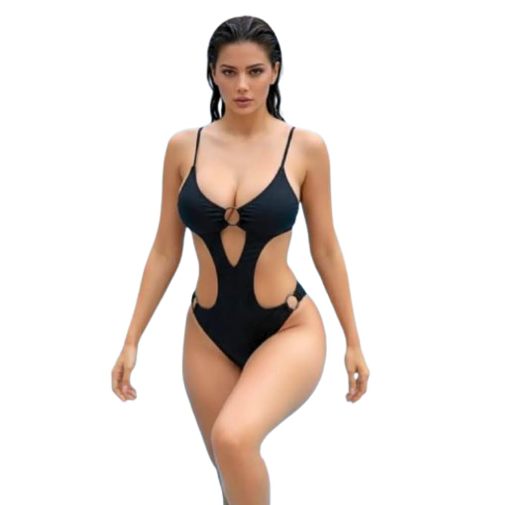 Chil Pookie Women’s Black Cut-Out One Piece Swimsuit with Adjustable Straps - Review, Price and Buying Guide