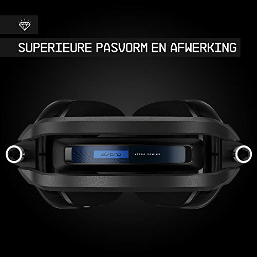 ASTRO Gaming A40 TR bedrade Gaming Headset, ASTRO Audio V2, Dolby ATMOS, 3,5 mm audio-aansluiting, verwisselbare microfoon, voor PS5, PS4, PC, Mac, Nintendo Switch, mobiele telefoon - Zwart/Blauw - Afbeelding 4