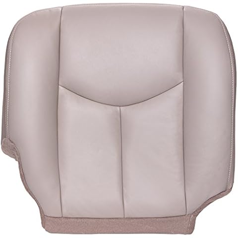 The Seat Shop Passenger Bottom Replacement Seat Cover - Shale (Tan) Leather (Compatible with 2003-2006 Chevrolet Tahoe, Suburban, and GMC Yukon, Yukon XL) Cover