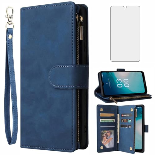 Étui en cuir premium Nokia G42 5G Asuwish antichoc élégant