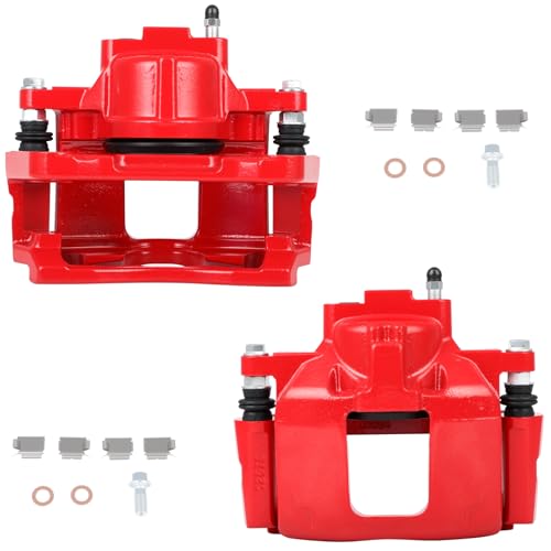 Image of SCITOO 18B5045 18B5044 Disc Brake Calipers Assembly with Bracket Fit For Chrysler Town & Country,For Dodge Grand Caravan /Nitro,For Jeep Liberty /Wrangler,For Ram C /V 12,For VW For Routan 09-12