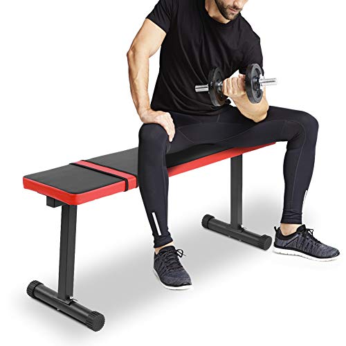 Halterbank Platte fitnesskruk, zware structuur Fitnesskruk Gewichthefkruk Platte kruk Apparatuur voor krachttraining thuis 114 x 33 x 47 cm - Image 7