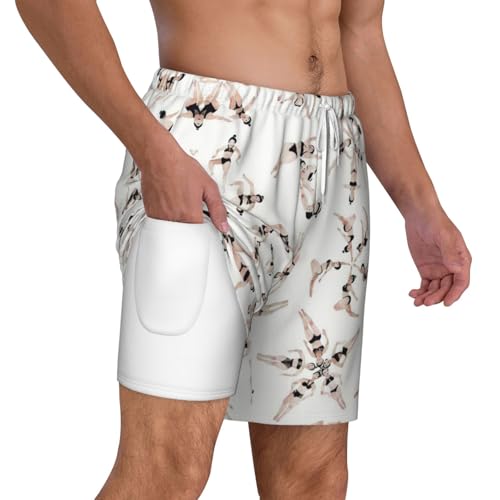 Swimmingshort Swim Trunks with Waist Rope and Two Side Pockets Beach Shorts Bathing Suits for Men3